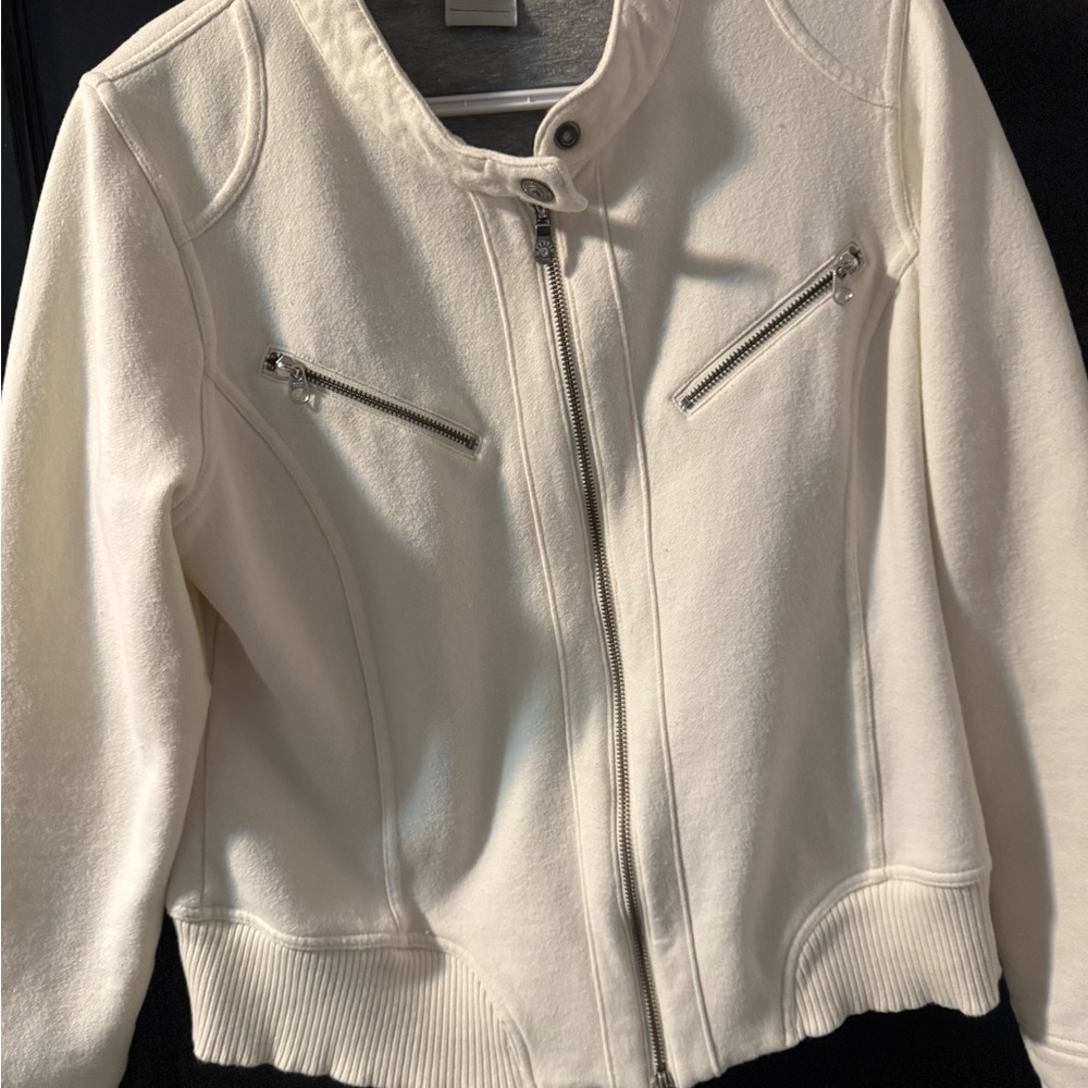 Harley-Davidson Cream Jacket with Silver Details